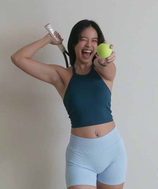 新!美肩BRATOP|舒適羅紋高彈力背心-湛藍